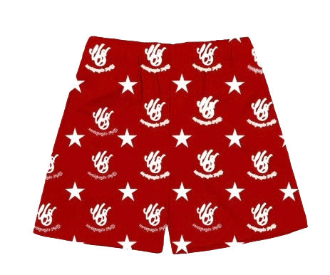 Red and White Logo Pattern